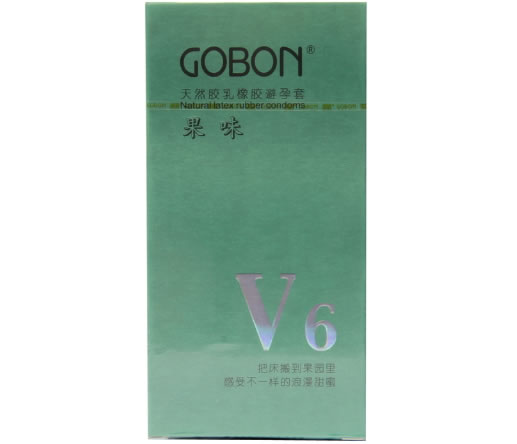 高邦天然胶乳橡胶避孕套招商代理 果味V6 10只