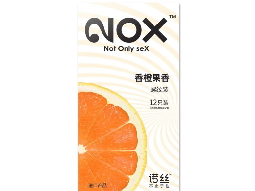 诺丝避孕套招商代理 螺纹型(香橙果香) 12只装 马来西亚