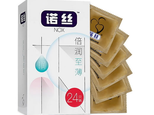 诺丝天然胶乳橡胶避孕套招商代理 24只装(倍润至薄) 马来西亚