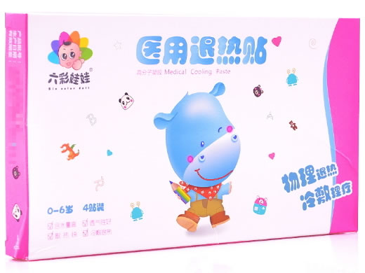 六彩娃娃医用退热贴招商代理 4贴装 标准型