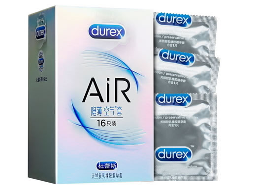 杜蕾斯天然胶乳橡胶避孕套招商代理 16只装 AiR隐薄空气套 青岛伦敦杜蕾斯