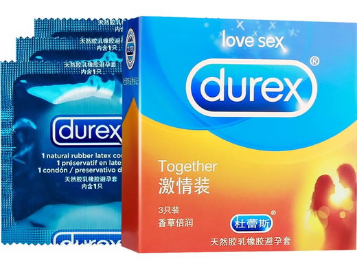 杜蕾斯天然胶乳橡胶避孕套招商代理 3只装