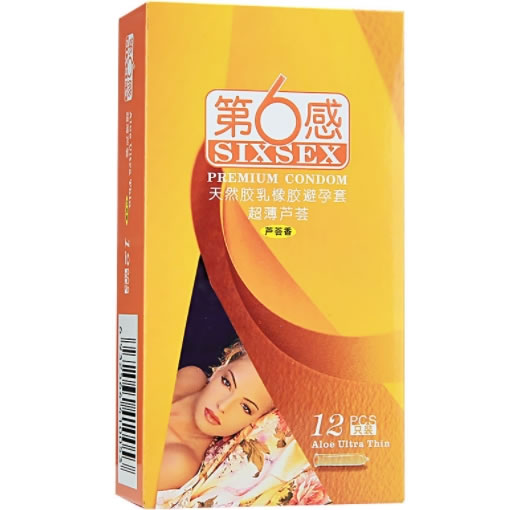 第6感天然胶乳橡胶避孕套招商代理 12只 马来西亚