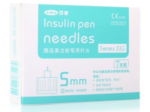 可孚胰岛素注射笔用针头招商代理 5mm 7个装