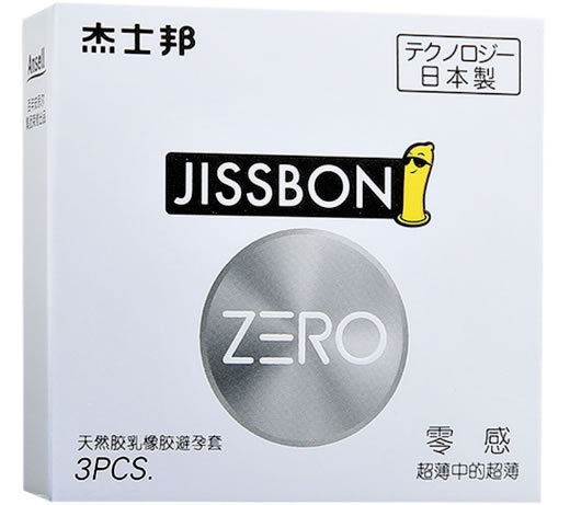 杰士邦天然胶乳橡胶避孕套招商代理 3只装 日本