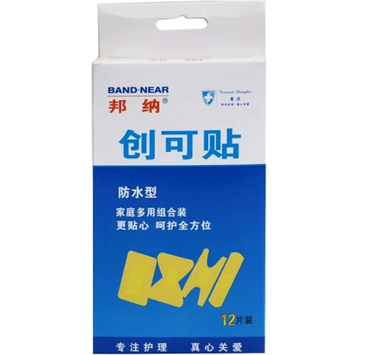 邦纳创可贴招商代理 防水型家庭多用组合装 12片装