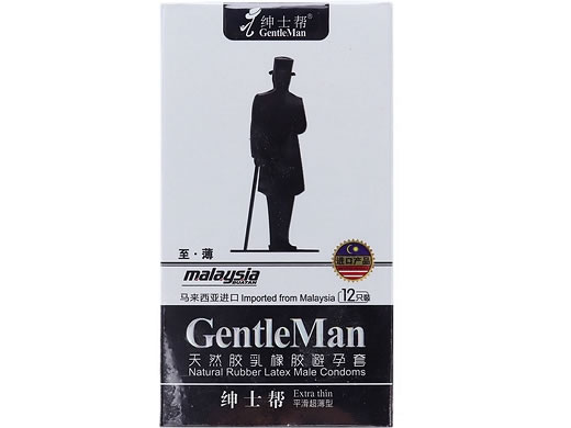 绅士帮天然胶乳橡胶避孕套招商代理 12只 平滑超薄型