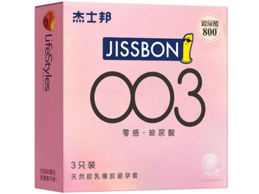 杰士邦天然胶乳橡胶避孕套招商代理 3只