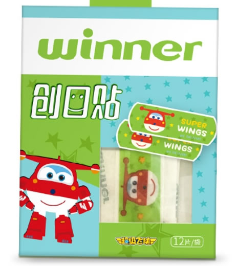 winner创口贴招商代理 卡通PE 12片