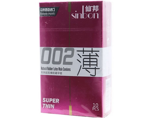 仙邦天然胶乳橡胶避孕套招商代理 10只(平滑型) 水润丝薄