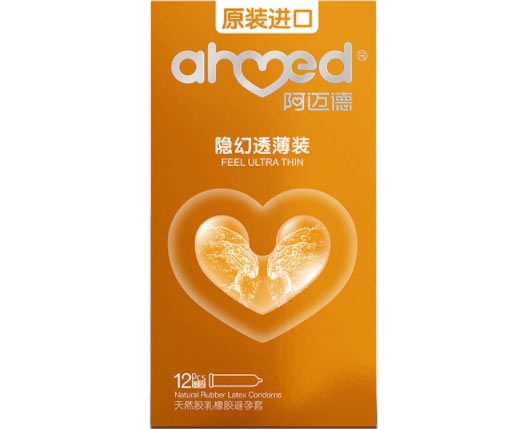 阿迈德天然胶乳橡胶避孕套招商代理 12只