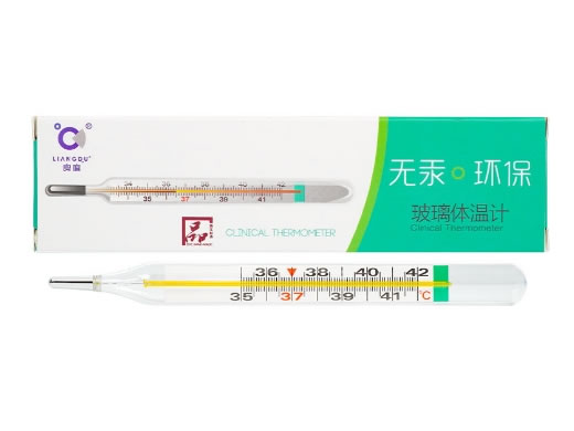玻璃体温计