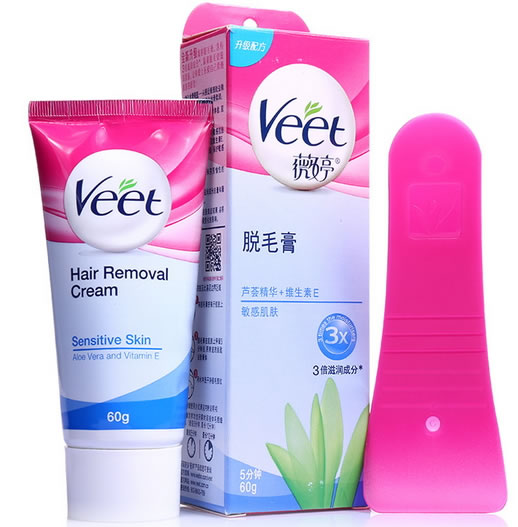 薇婷脱毛膏(芦荟精华＋维生素E)招商代理 60g 敏感肌肤