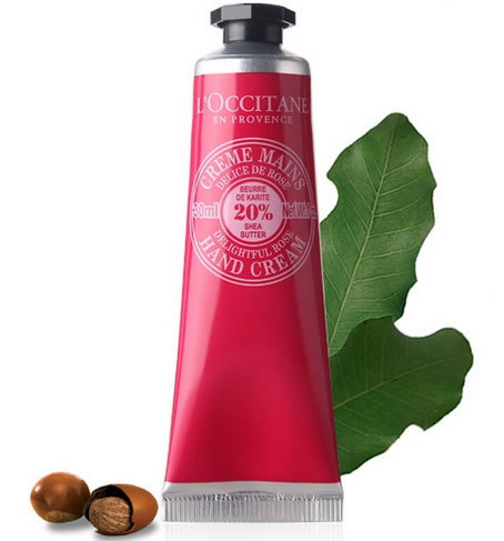 欧舒丹乳木果玫瑰润手霜