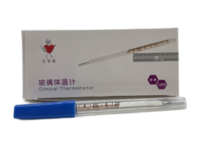 玻璃体温计