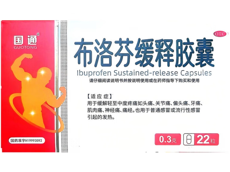 国通布洛芬缓释胶囊招商代理 22粒