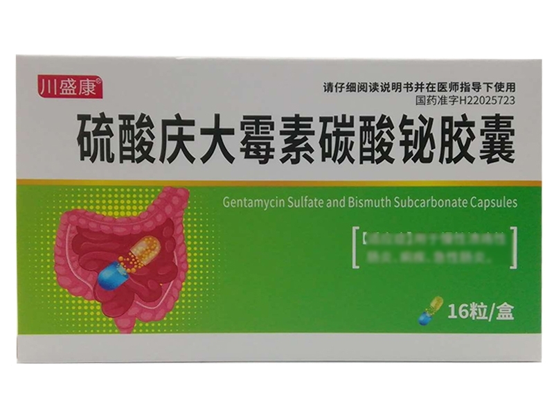 川盛康硫酸庆大霉素碳酸铋胶囊招商代理 