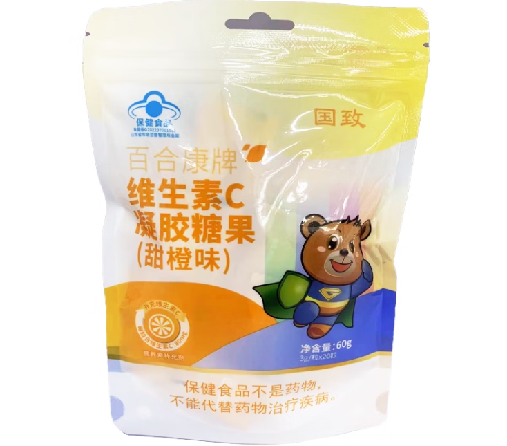 国致百合康牌维生素C凝胶糖果(甜橙味)招商代理 