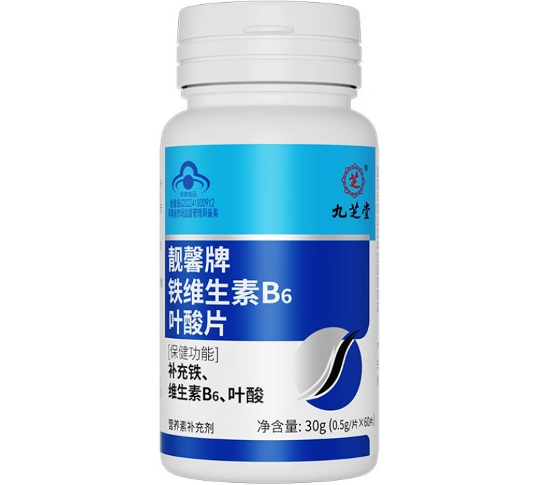 九芝堂靓馨牌铁维生素B6叶酸片招商代理 