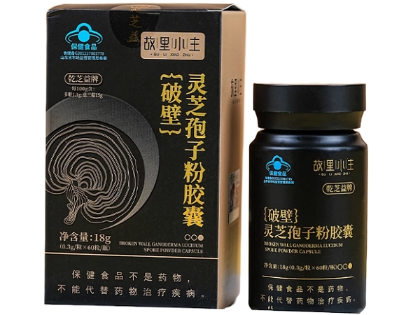 故里小主乾芝益牌破壁灵芝孢子粉胶囊招商代理 60粒