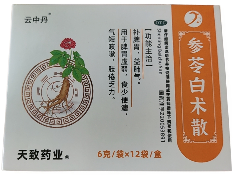 云中丹/天致药业参苓白术散招商代理 12袋 云中丹