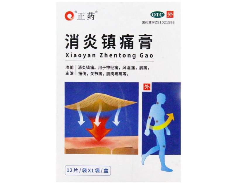 正药消炎镇痛膏招商代理 12片