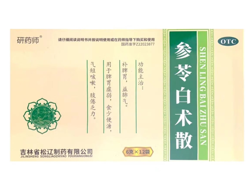 研药师参苓白术散招商代理 12袋