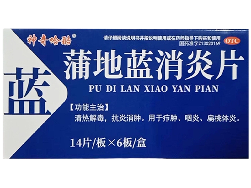 神奇哈酷蒲地蓝消炎片招商代理 84片