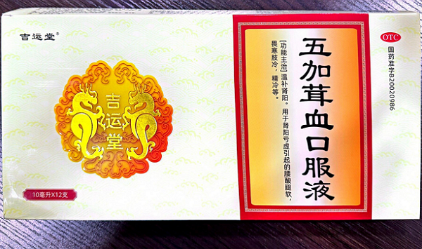 吉运堂五加茸血口服液招商代理 12支