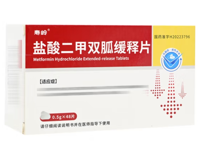 寿岭盐酸二甲双胍缓释片招商代理 48片