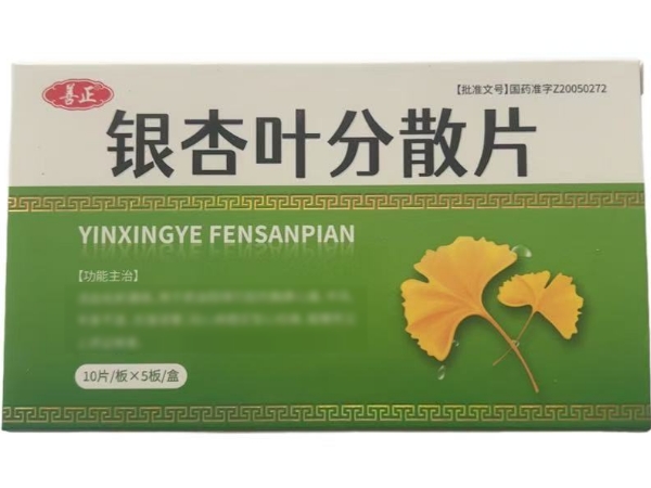 善正银杏叶分散片招商代理 50片