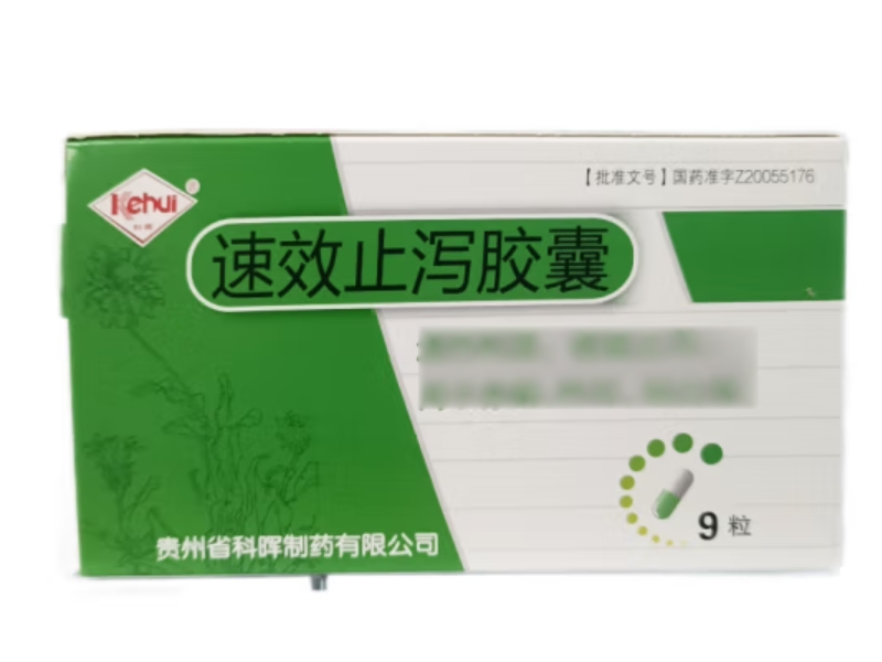 科晖速效止泻胶囊招商代理 科晖 9粒
