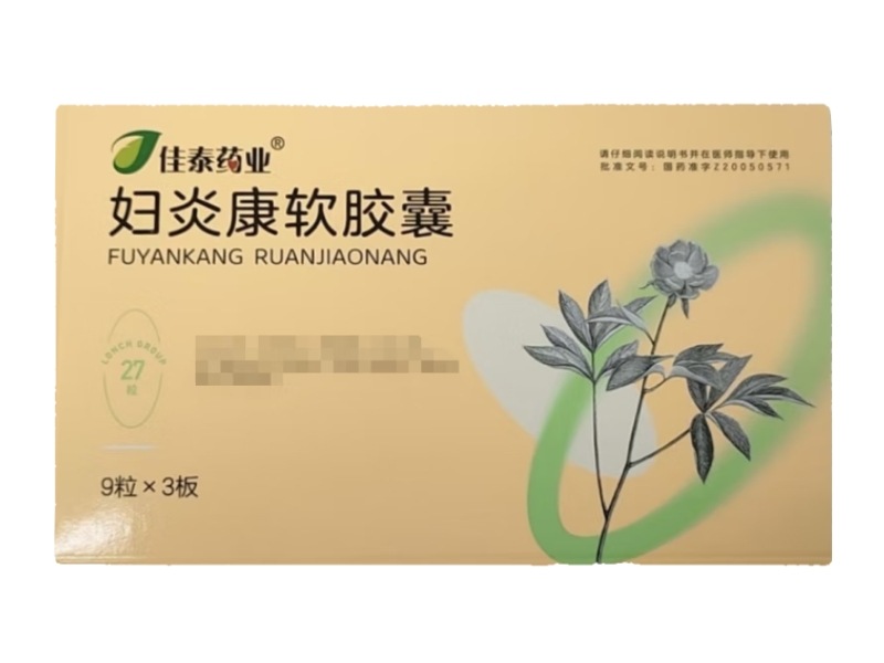 佳泰药业/朗致集团妇炎康软胶囊价格、说明书、作用、效果 27粒