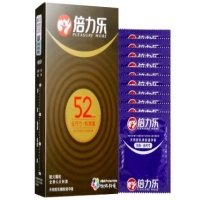 倍力乐/全尺寸天然胶乳橡胶避孕套招商代理 倍力乐 超大颗粒 10只装(标准套)